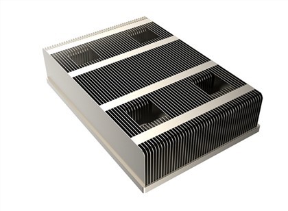 Alumīnija rāvējslēdzēja spuras GPU radiators ar siltuma caurulēm